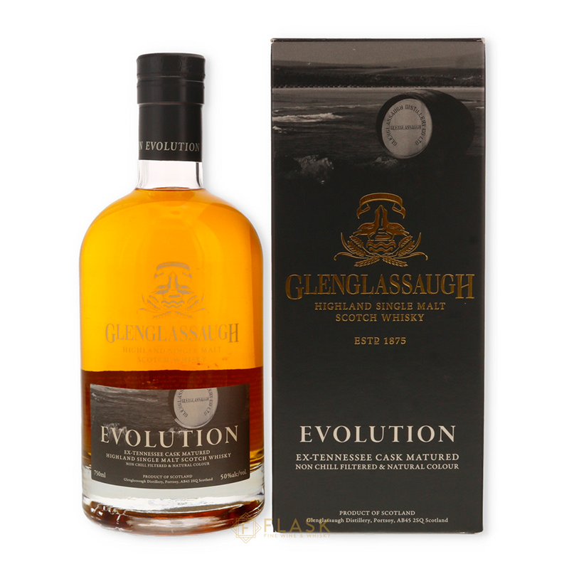 Evolution Flask Glenglassaugh Sandend Highland Single Malt Scotch Whisky - Flask
