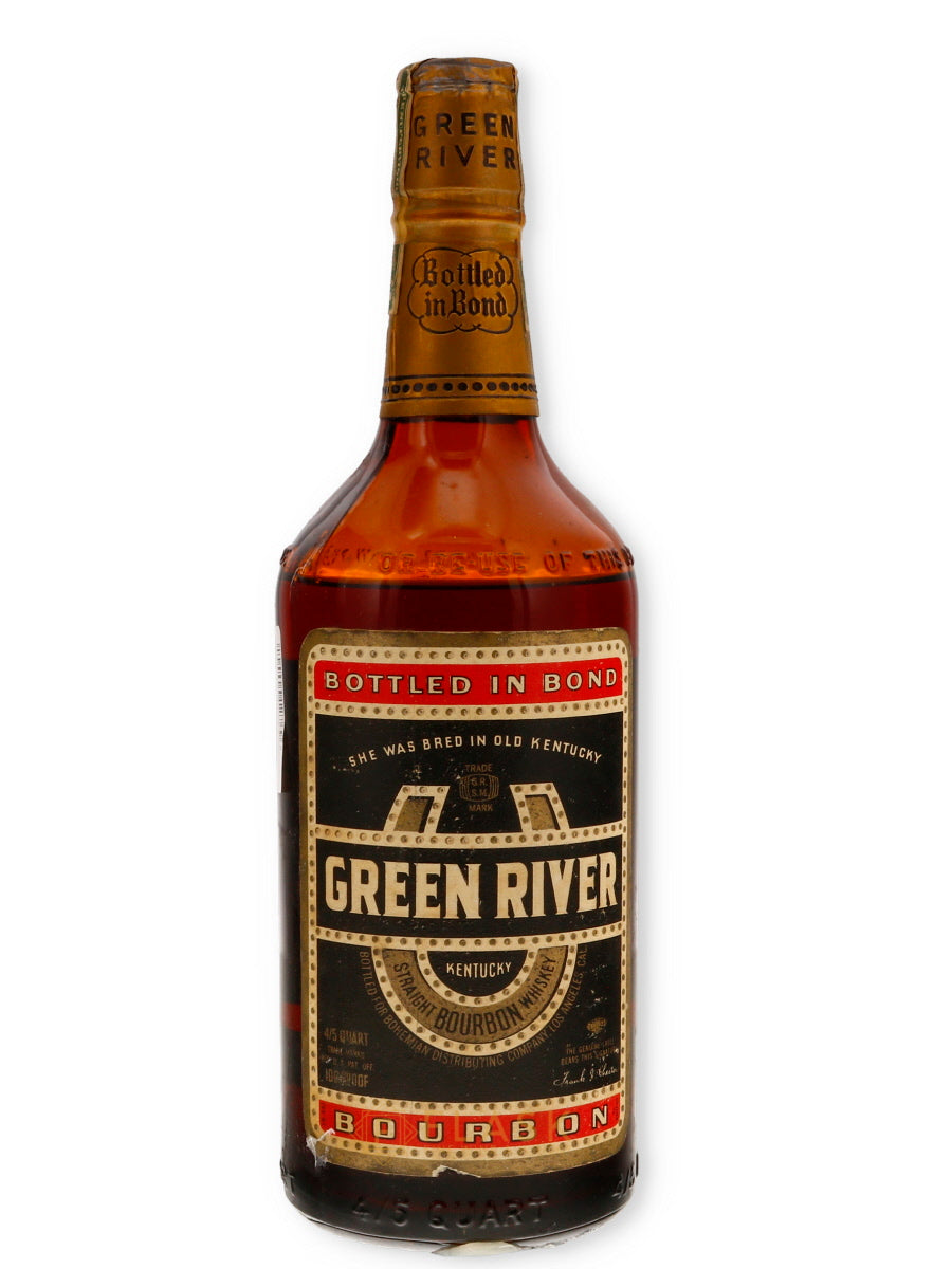 Green River Bourbon Bottled in Bond Distilled 1937 Bottled 1944 DSP-18 James E. Pepper 7 year old - Flask Fine Wine & Whisky