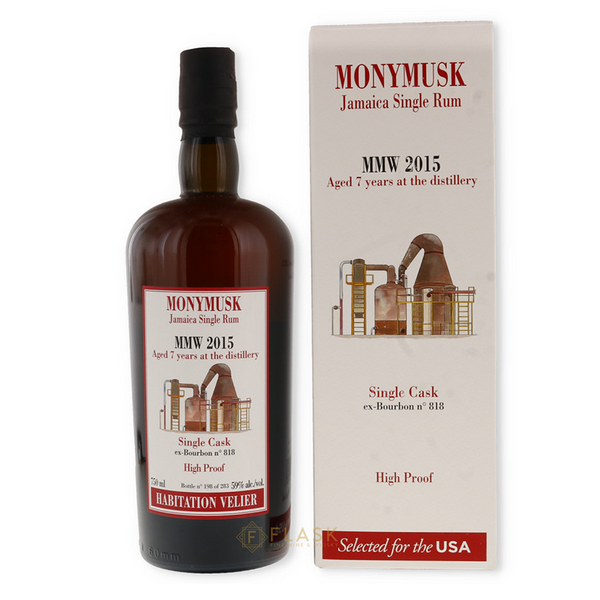 Habitation Velier Monymusk MMW 7 Year Single Cask Rum 2015 - Flask Fine Wine & Whisky