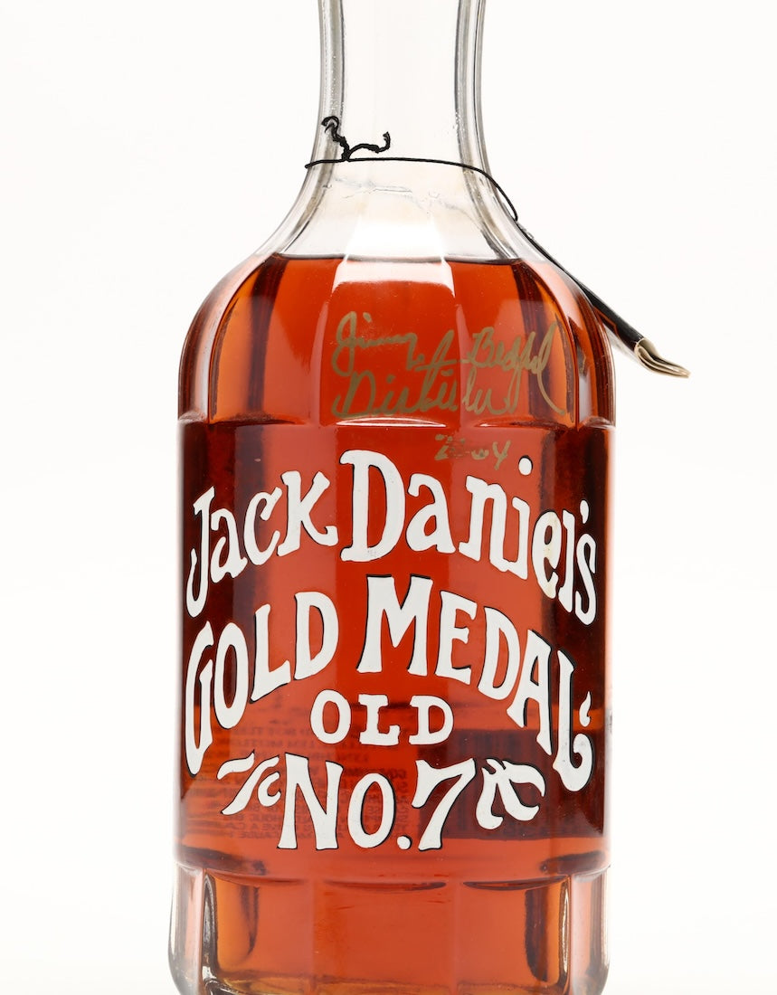 Jack Daniels 1904 Gold Medal Replica 100th Anniversary Signed by Jimmy Bedford 1.75 Liter / Magnum - Flask Fine Wine & Whisky