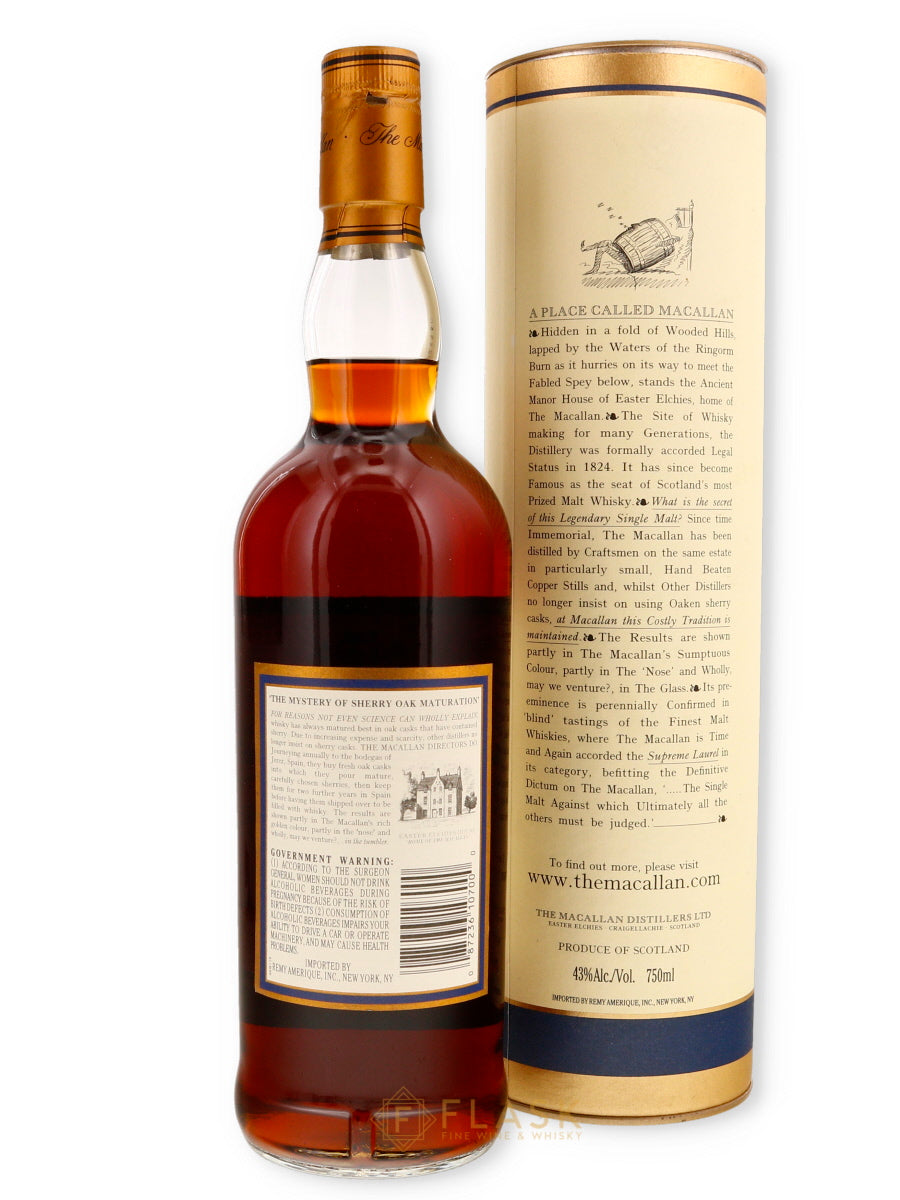 Macallan 18 Year Sherry Oak 1985 [Original Tube] - Flask Fine Wine & Whisky