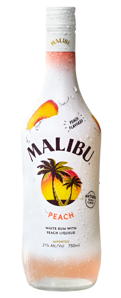Malibu Peach Rum Liqueur 750ml - Flask Fine Wine & Whisky
