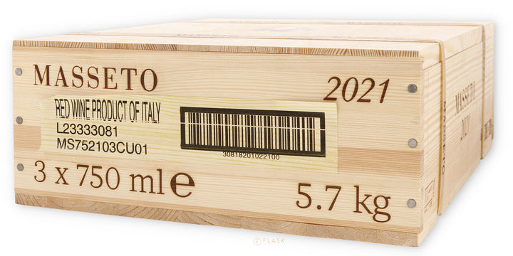 Masseto 2021 3 Bottle OWC