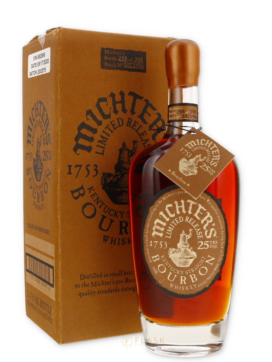 Michters 25 Year Old Bourbon 2020 Release W/ Box - Flask Fine Wine & Whisky