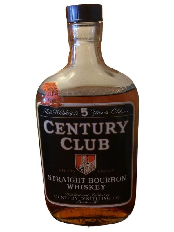 Century Club Bourbon Bottled 1943, 90 Proof, Mid Shoulder Fill - Flask Fine Wine & Whisky