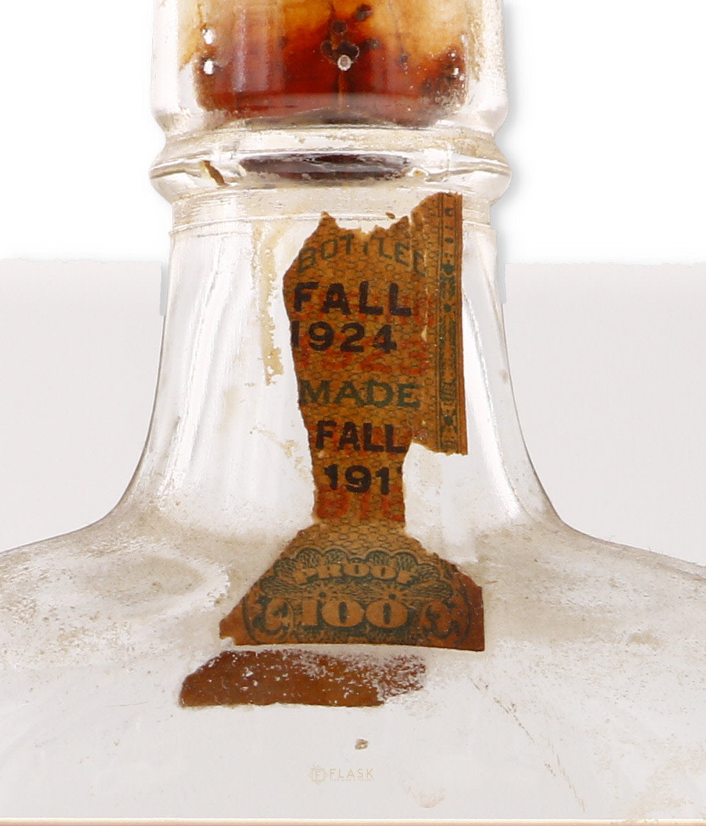 Old Bridgeport Monongahela Prohibition Era Pure Rye Whiskey 1916-1924 / One Pint - Flask Fine Wine & Whisky