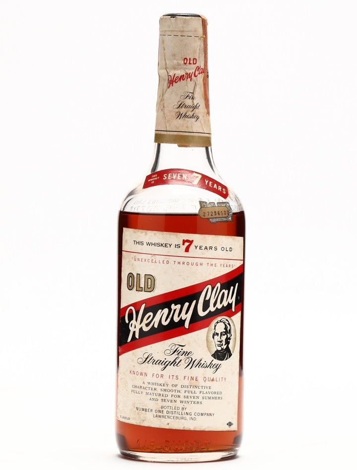 Old Henry Clay Fine Straight Whiskey 7 Year Old 1956 - Flask Fine Wine & Whisky