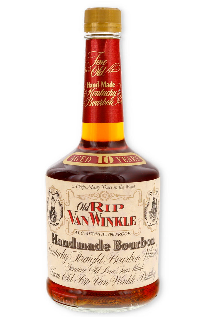 Old Rip Van Winkle Pappy 10 Year Old Bourbon Lawrenceburg Squat Bottle 90 Proof  / Stitzel Weller - Flask Fine Wine & Whisky