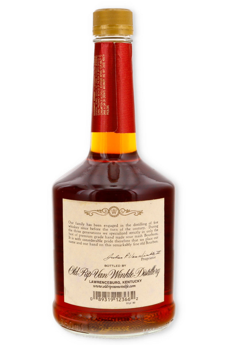 Old Rip Van Winkle Pappy 10 Year Old Bourbon Lawrenceburg Squat Bottle 90 Proof  / Stitzel Weller - Flask Fine Wine & Whisky