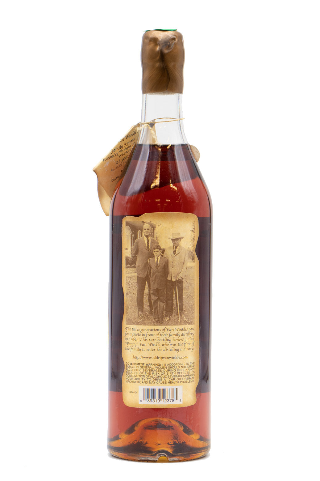Pappy Van Winkle Family Reserve Bourbon 23 Year Old Bourbon Gold Wax / 2005 Stitzel Weller - Flask Fine Wine & Whisky