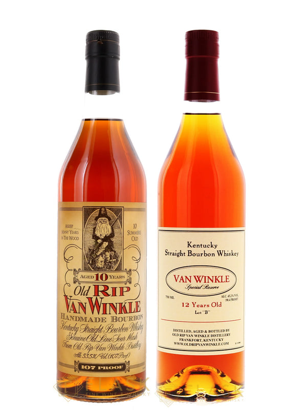 Pappy Van Winkle's 10 Year & 12 Year Lot B Bundle - Flask Fine Wine & Whisky