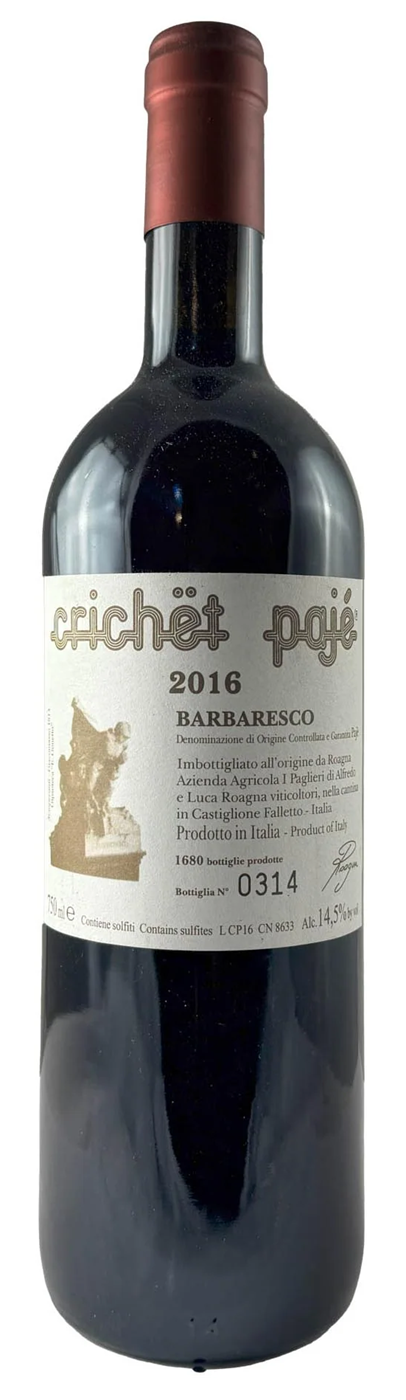 Roagna Crichet Paje Barbaresco 2016 - Flask Fine Wine & Whisky