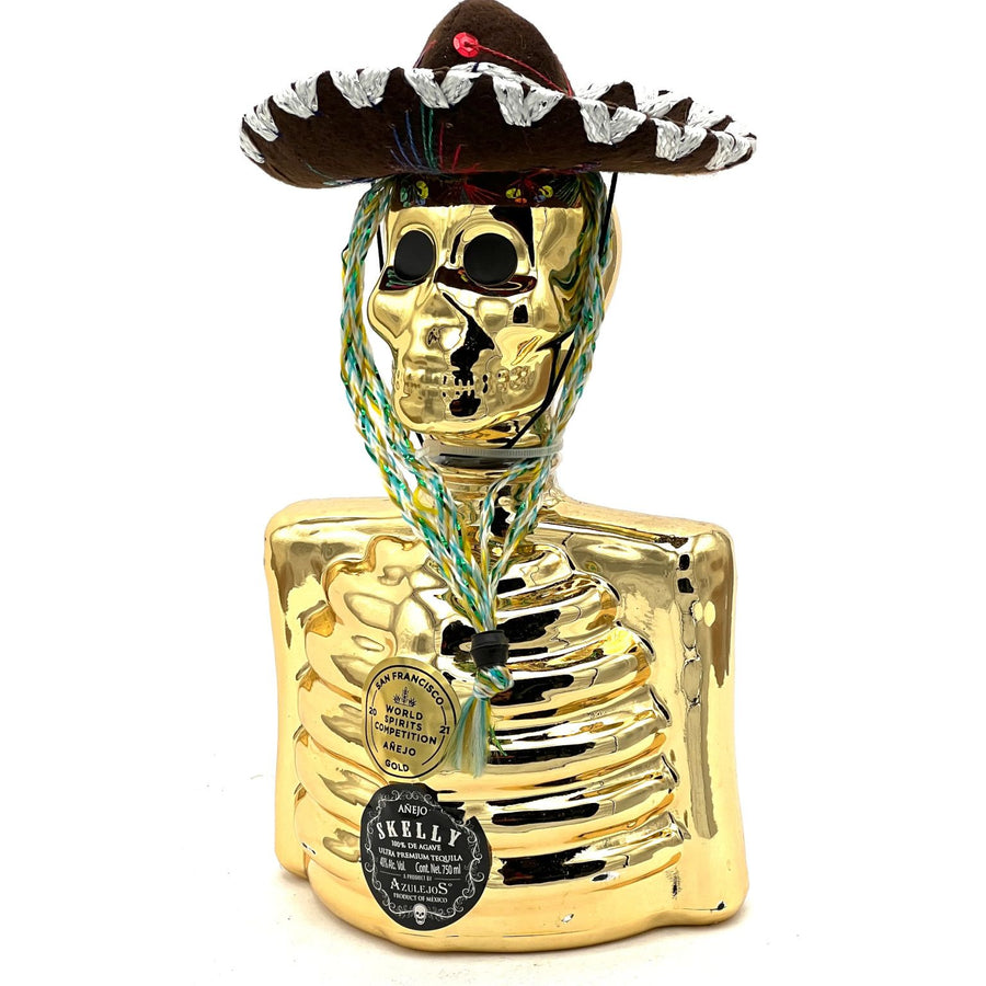 SKELLY Anejo Tequila Gold 750ml - Flask Fine Wine & Whisky