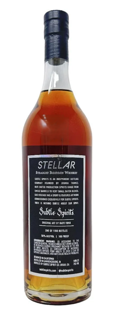 Subtle Spirits Stellar Bourbon Batch #1 100pf 750ml
