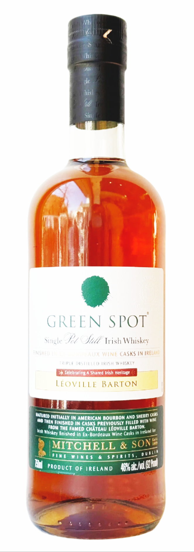 Green Spot Chateau Leoville Barton Bordeaux Cask Finish Irish Whiskey - Flask Fine Wine & Whisky