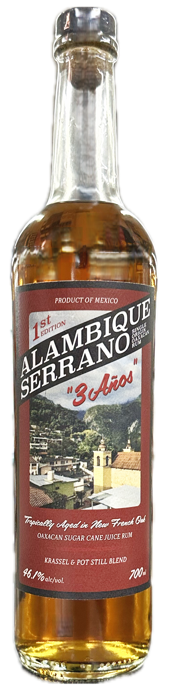 Alambique Serrano 3 Anos 1st Edition 92.2 Proof Oaxacan Rum 700ml - Flask Fine Wine & Whisky