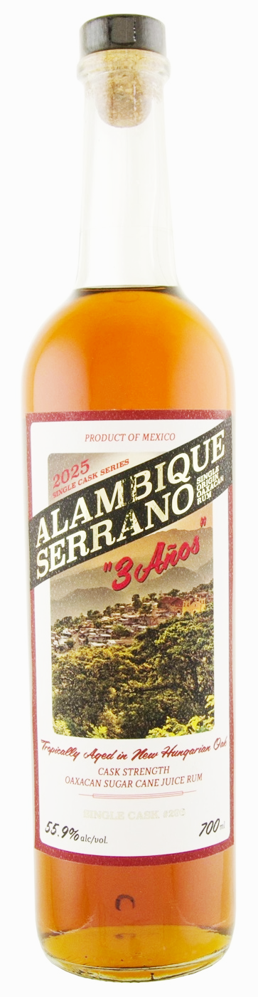 Alambique Serrano 3 Anos 2nd Edition 92.2 Proof Oaxacan Rum 700ml - Flask Fine Wine & Whisky