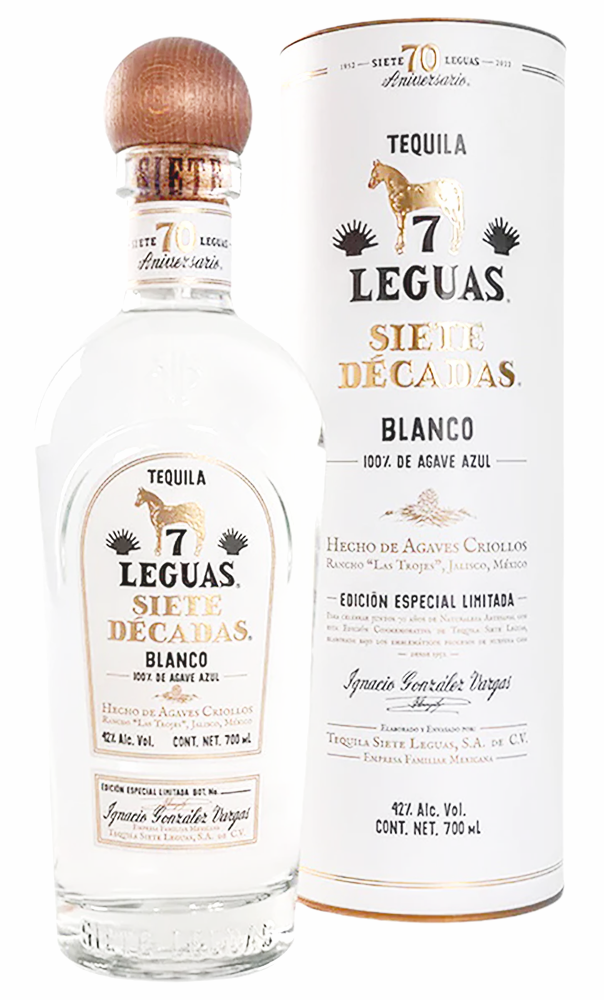 Siete Leguas Siete Decadas Blanco Tequila | Additive Free Tequila