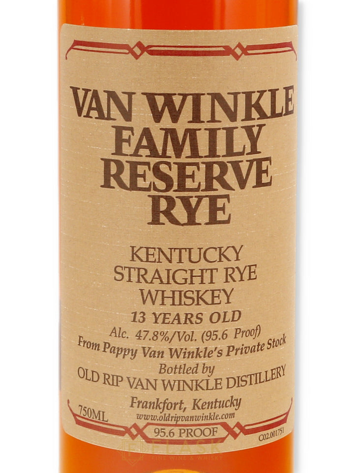 Van Winkle Family Reserve Rye Whiskey 13 Years Old 2020 - Flask Fine Wine & Whisky