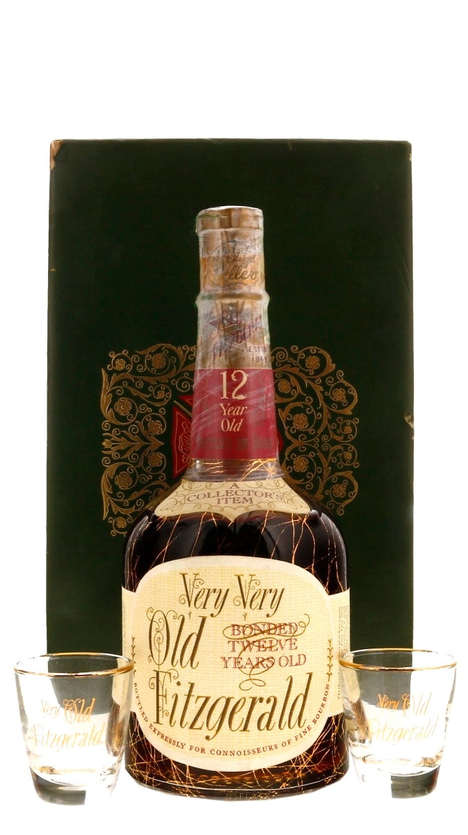 Very Very Old Fitzgerald 1951 Bottled in Bond 12 Year Old Bourbon 100 Proof / Stitzel-Weller Gift Set - Flask Fine Wine & Whisky