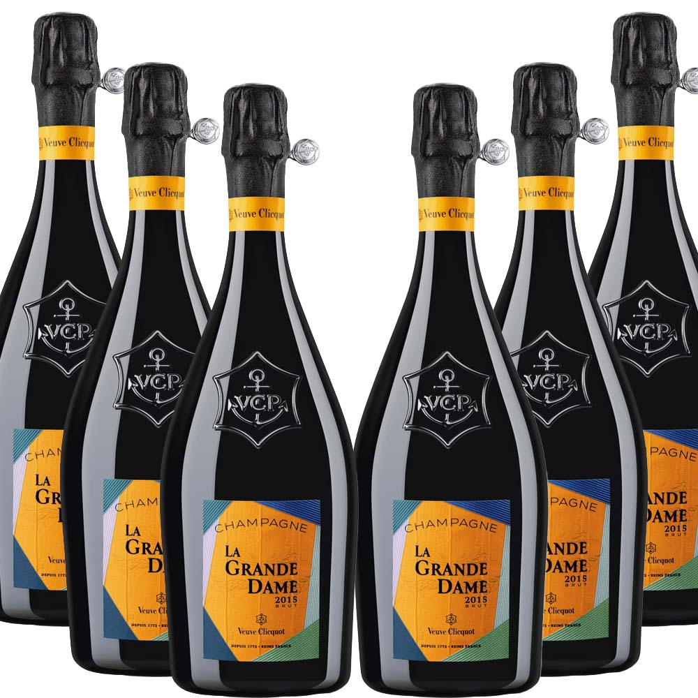 Veuve Clicquot La Grande Dame Brut Champagne 2015 6 Bottle Case [On Sale]