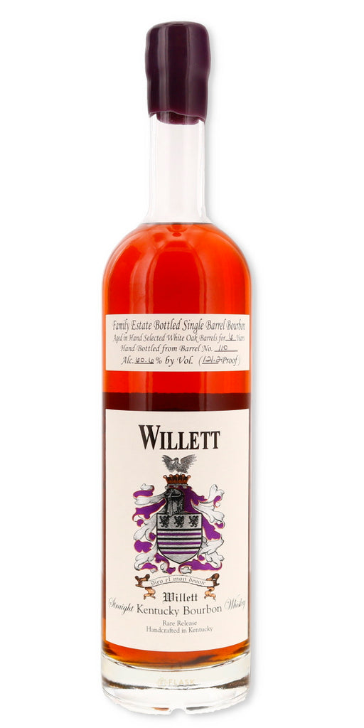 Willett Family Estate 6 Year Old Single Barrel Bourbon #110 / Mikes Whiskeyhandel 121.2 Proof Maroon Wax - Flask Fine Wine & Whisky