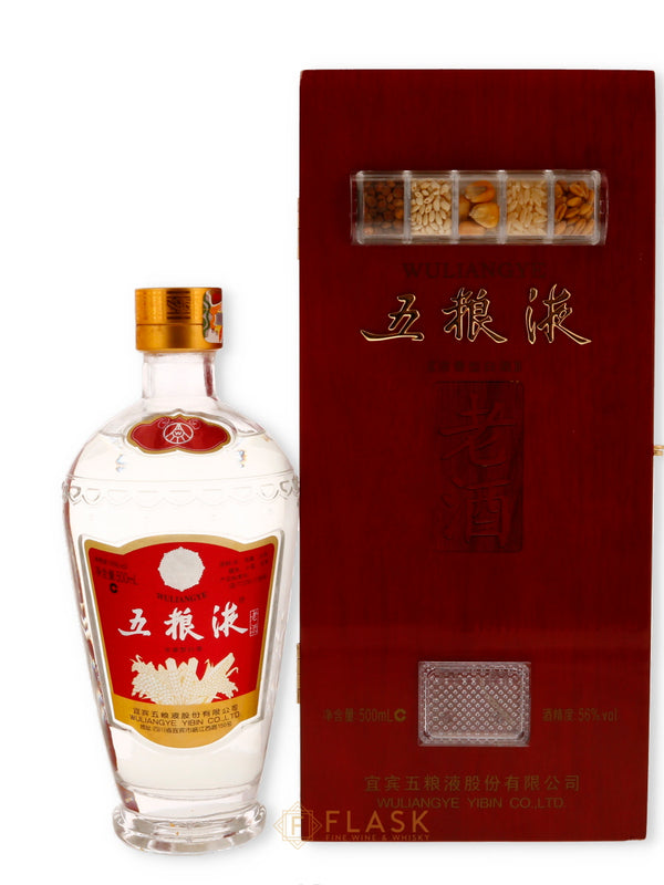Wuliangye Laojiu Baijiu Box Set 500ml - Flask Fine Wine & Whisky