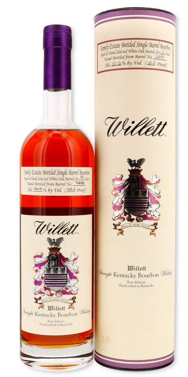 Willett Family Estate 12 Year Old Single Barrel Bourbon #6495 [With Tube] - Flask Fine Wine & Whisky