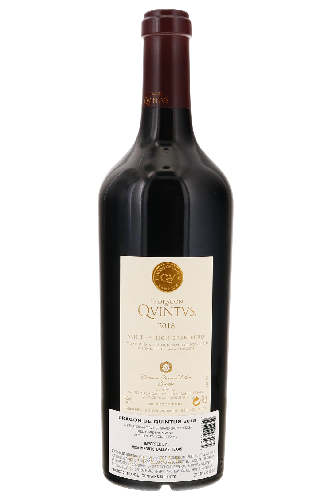 Le Dragon de Quintus Saint Emilon Grand Cru 2018
