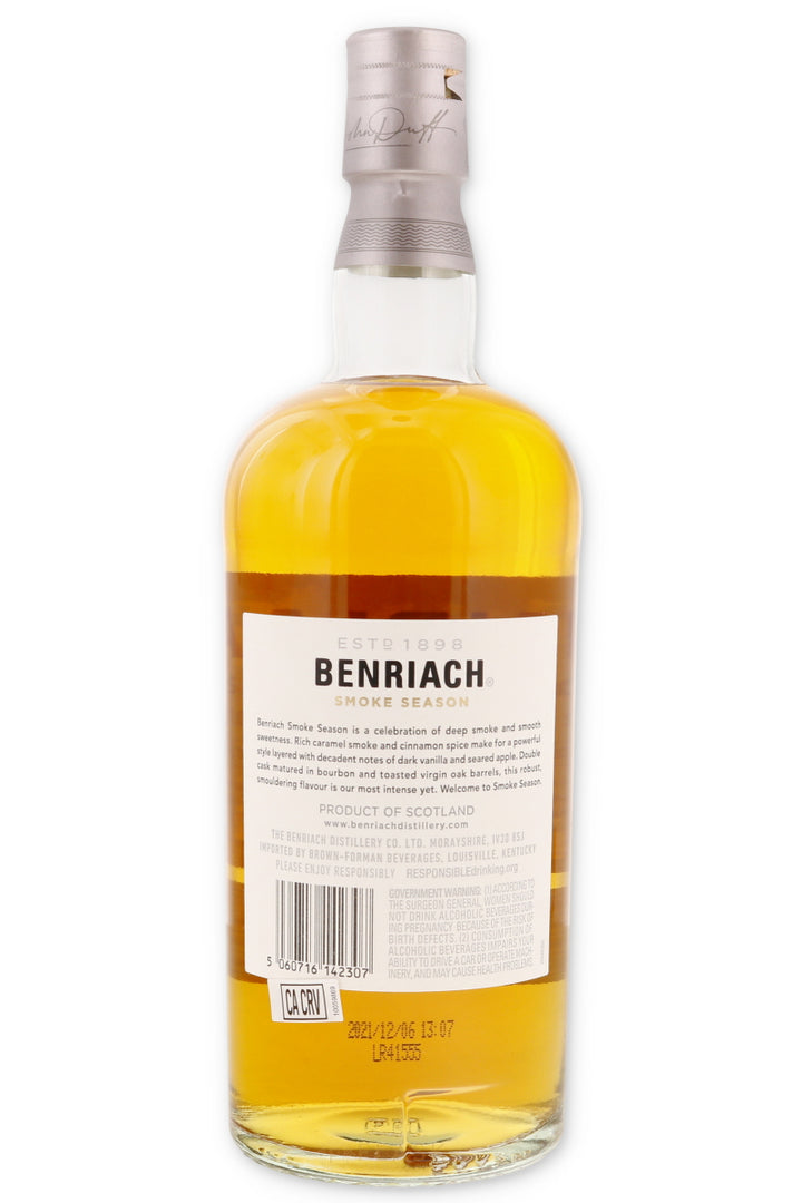 Benriach Smoke Season Speyside Single Malt Scotch - Flask Fine Wine & Whisky