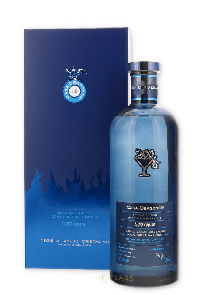 Casa Dragones Tequila Cristalino 200 Copas Karol G Edition - Flask Fine Wine & Whisky