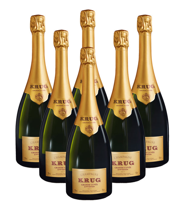 Krug Grande Cuvee 169th Edition Brut Champagne 6 Bottle Case - Flask Fine Wine & Whisky