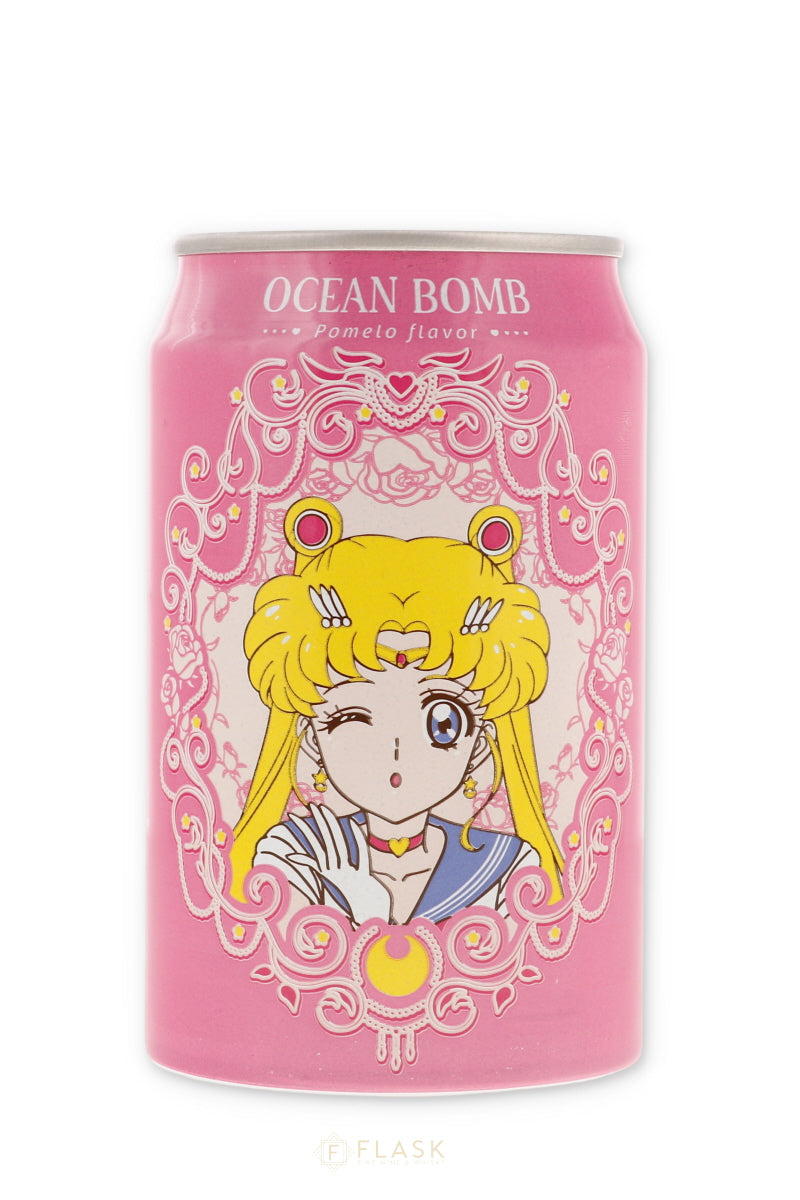 Ocean Bomb Sailor Moon Sparkling Pomelo 12oz can - Flask Fine Wine & Whisky