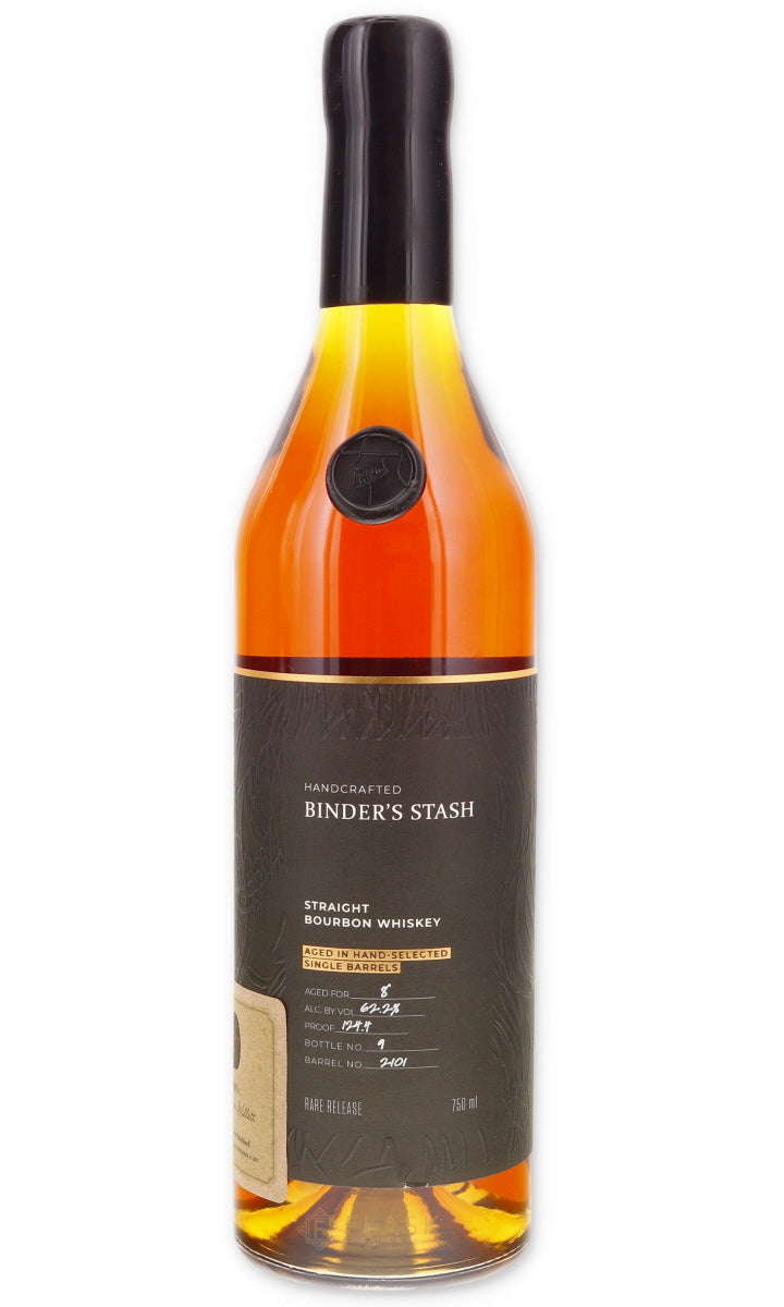 Binder’s Stash “Ceci n’est pas un Willett” Flask Private Single Barrel Bourbon 8 Year 124.4 Proof
