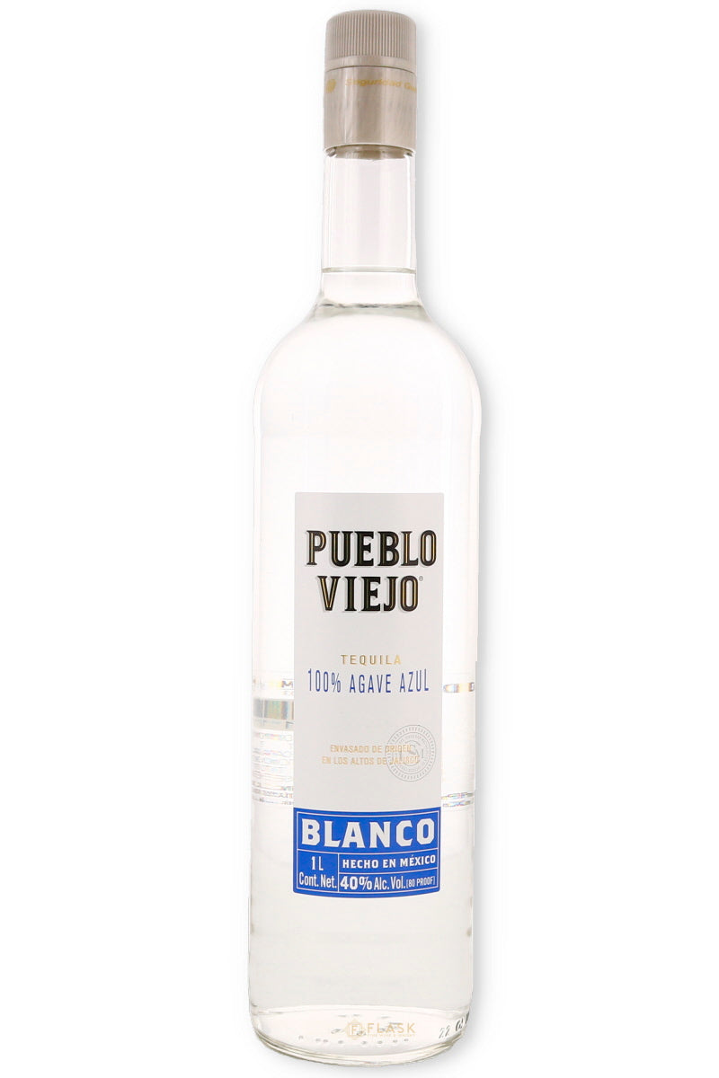 Pueblo Viejo Blanco Tequila 1L