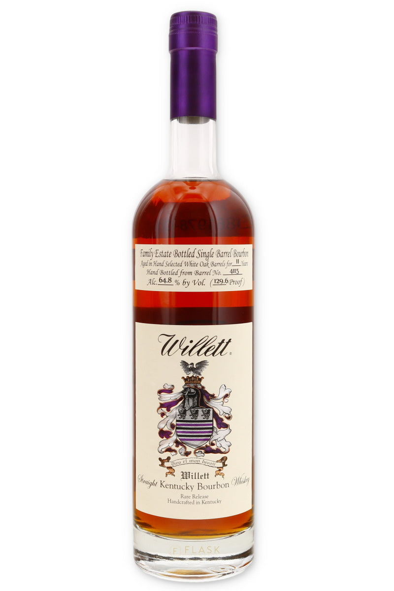 Willett Family Estate 11 Year Old Single Barrel Bourbon #4115 129.6 Proof / Bonilli 1 of 76 - Flask Fine Wine & Whisky