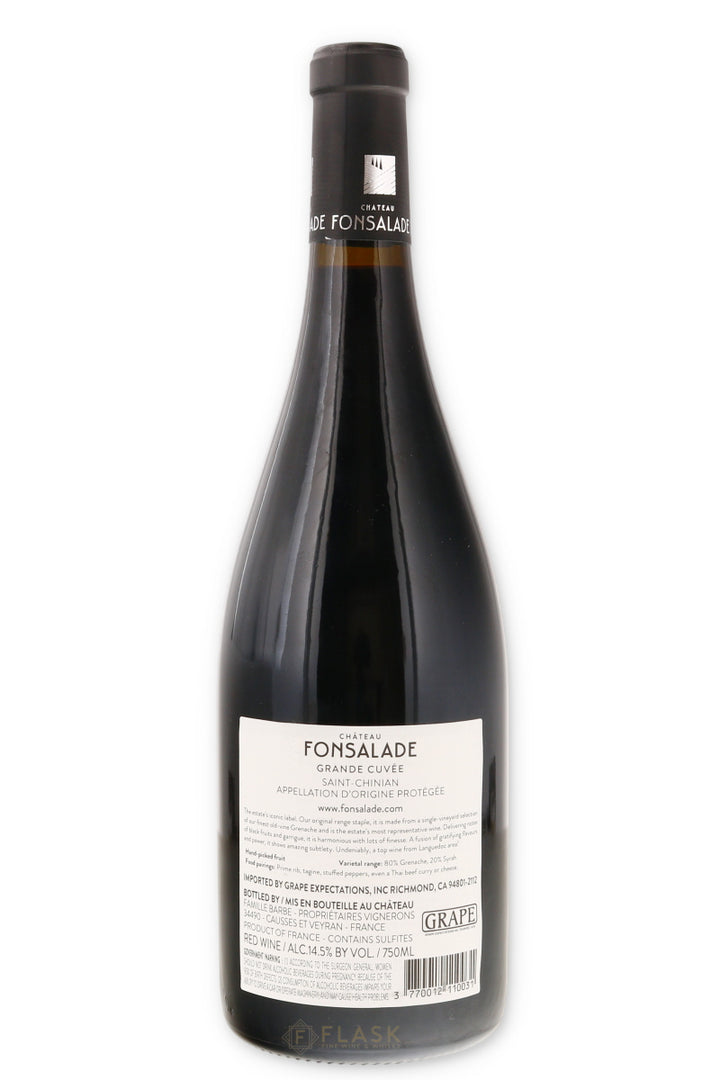Chateau Fonsalade Saint Chinian Grande Cuvee 2019 - Flask Fine Wine & Whisky