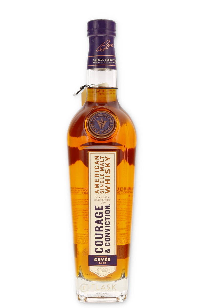 Virginia Distillery Co. 'Courage & Conviction' Cuvee Cask American Single Malt Whisky 750ml - Flask Fine Wine & Whisky