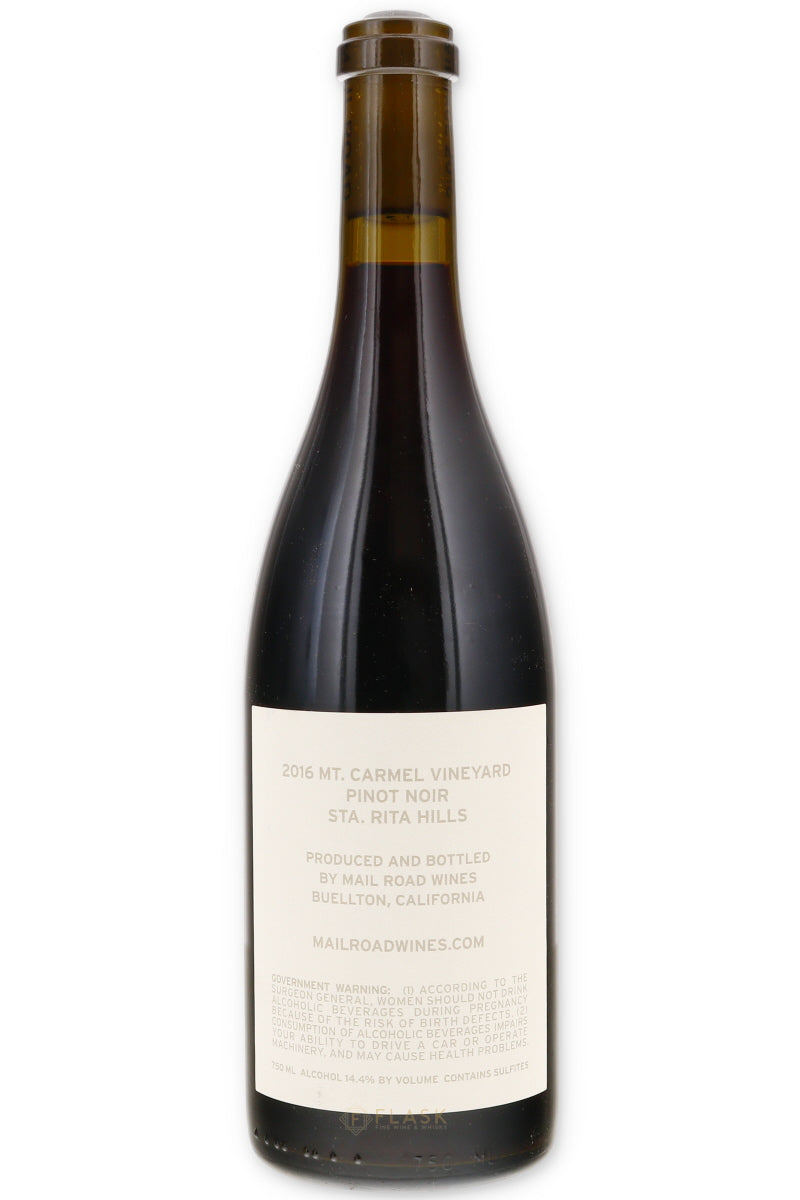 Mail Road Mt Carmel Estate Vineyard Pinot Noir 2016 - Flask Fine Wine & Whisky