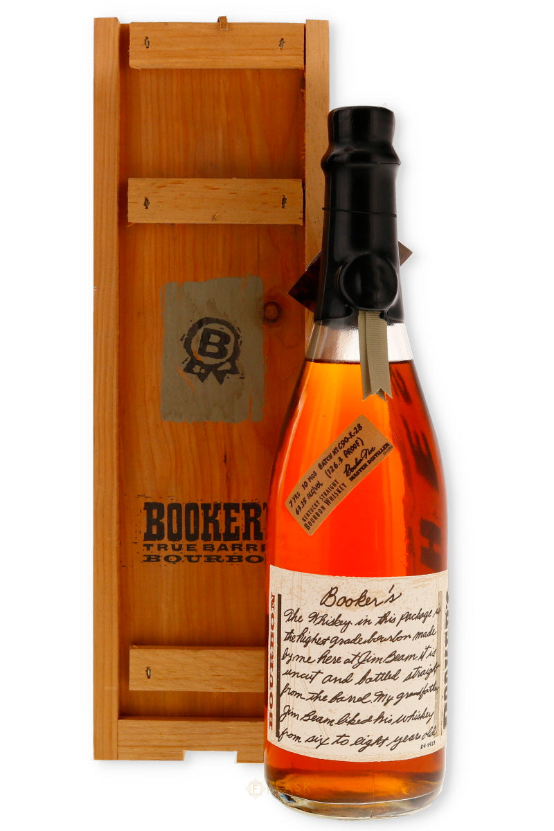 Bookers Bourbon Batch #C90-K-28 1990s Wood Box - Flask Fine Wine & Whisky
