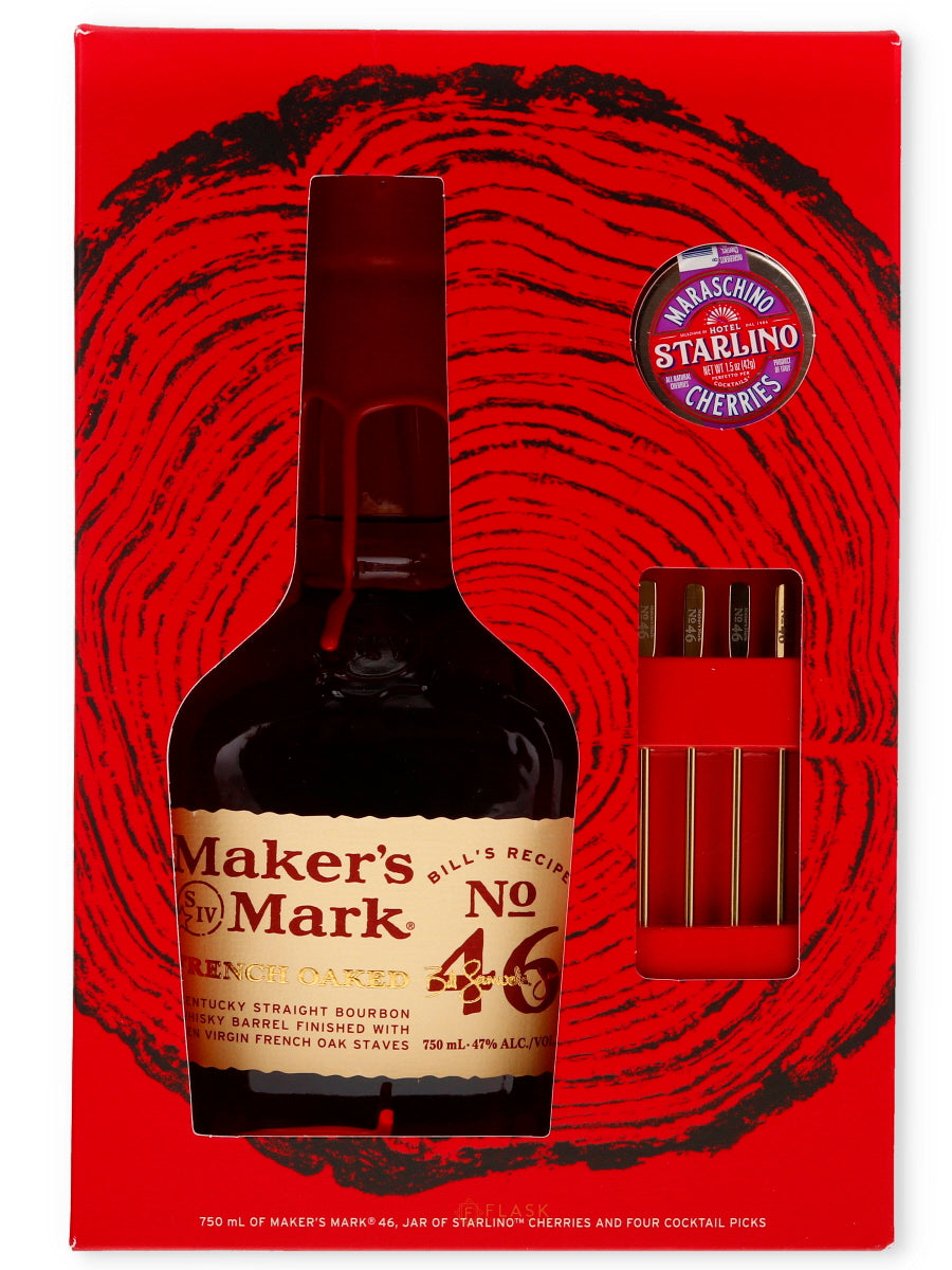 Makers Mark 46 Kentucky Straight Bourbon Whisky Cocktail Kit - Flask Fine Wine & Whisky