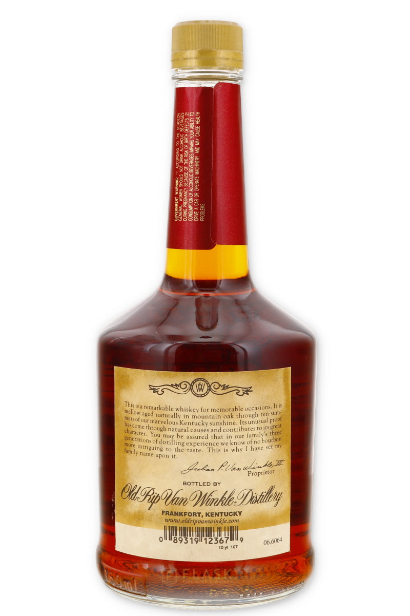 Old Rip Van Winkle 10 Year Old Bourbon 107 Proof / 2002 Squat Bottle - Flask Fine Wine & Whisky