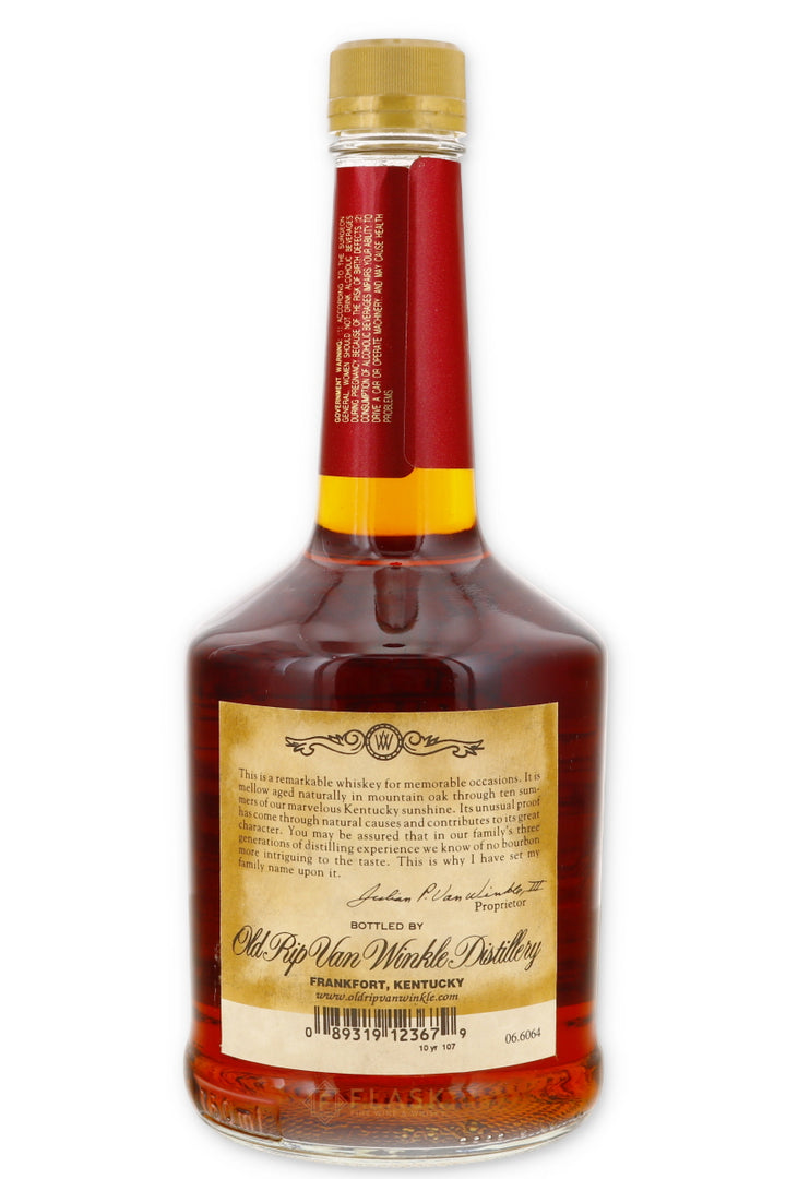 Old Rip Van Winkle 10 Year Old Bourbon 107 Proof / 2002 Squat Bottle - Flask Fine Wine & Whisky
