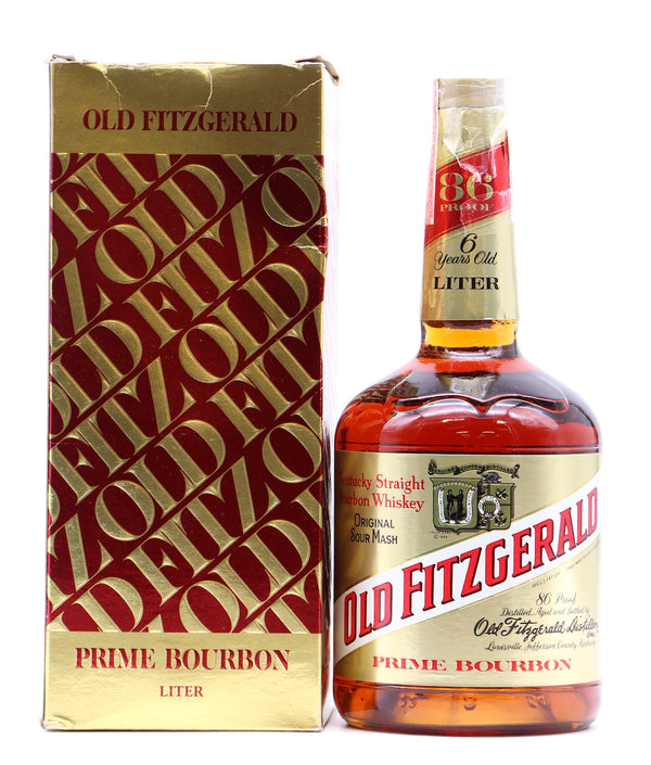 Stitzel Weller Old Fitzgerald Prime 6 Year Old Bourbon Stitzel Weller 1 Liter 1970s [Gift Box] - Flask Fine Wine & Whisky