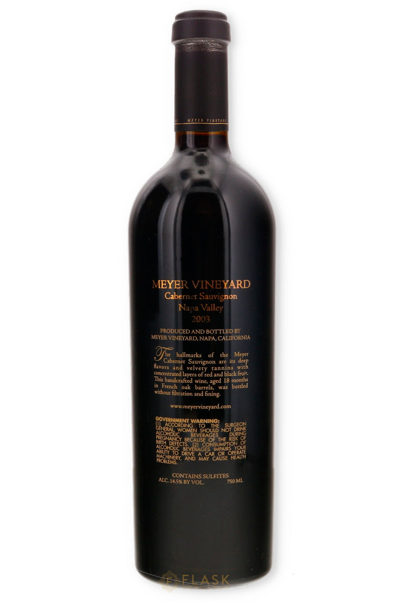 Meyer Vineyard Cabernet Sauvignon Sauvignon Napa Valley 2003 - Flask Fine Wine & Whisky