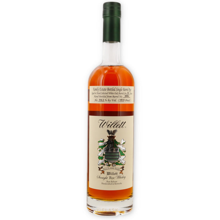 Willet Family Estate 6 Year Straight Rye Whiskey Barrel 3662 Celebrity Shot 118.6 Proof