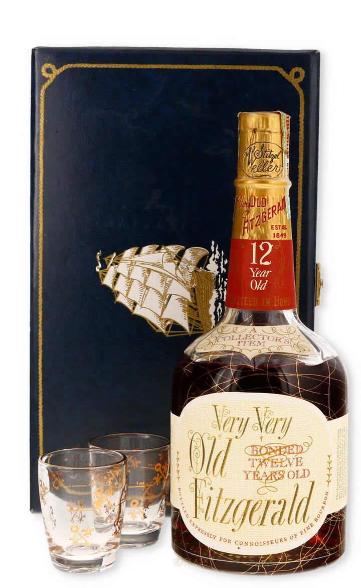 Very Very Old Fitzgerald 1957 12 Year Old Bourbon Bottled in Bond  100 Proof  / Stitzel-Weller Gift Set