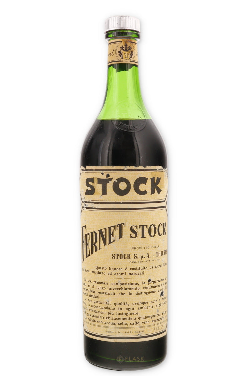 Fernet Stock Vintage Liqueur 1 Liter 1940s / 1950s - Flask Fine Wine & Whisky