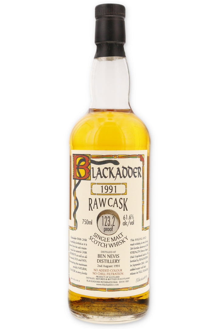 Ben Nevis 1991 10 Year Old Blackadder Raw Cask Oak Hogshead #2622 123.2 Proof