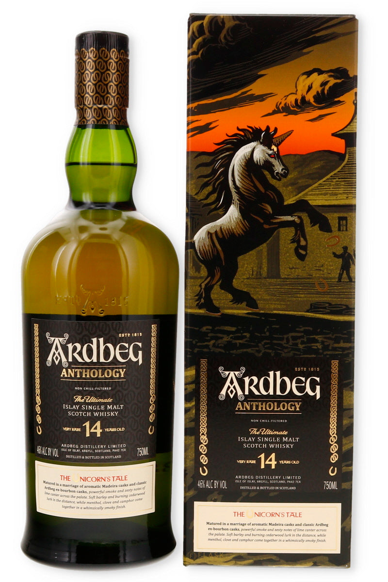 Ardbeg Anthology The Unicorn's Tale 14 Year Old Single Malt Scotch Whi –  Flask